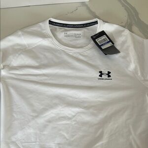 Under Armour Men's ColdGear Long Sleeve White Tee XL- NWT